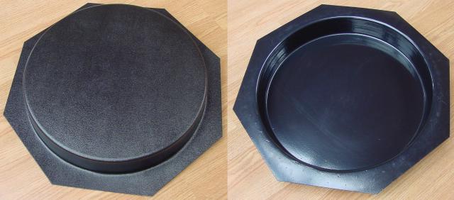 16 inch Contractor/Commercial Grade Plain Round Stepping Stone Mold