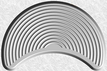 Curves mold design