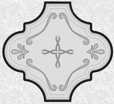 Mediterranean fleur-de-lis mold design