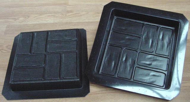 Square Big Bricks Stepping Stone Mold—ABS view