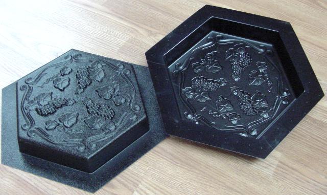 Grapevine Hexagon Stepping Stone Mold