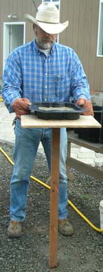 Using our stepping stone mold work board