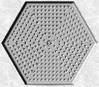 Stepping Stone Mold 008 - Hexagon - Pyramids