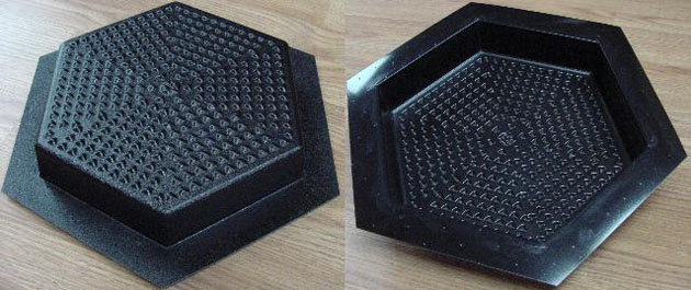 Stepping Stone Molds 008 - Hexagon - Pyramids